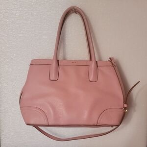 VINTAGE RALPH LAUREN  FAIRFIELD CITY Pink Leather Women's Bag